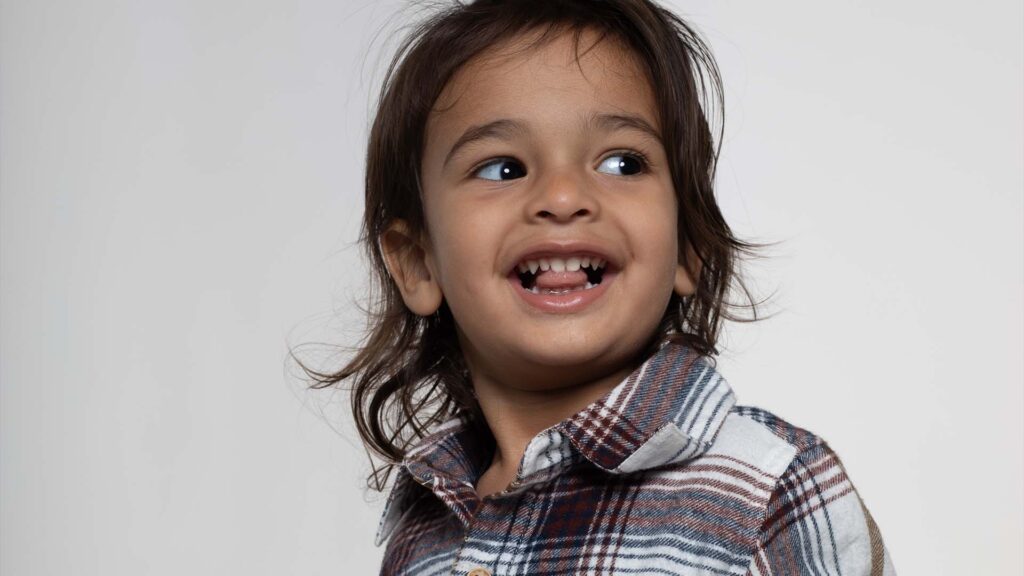 male child model candid pose