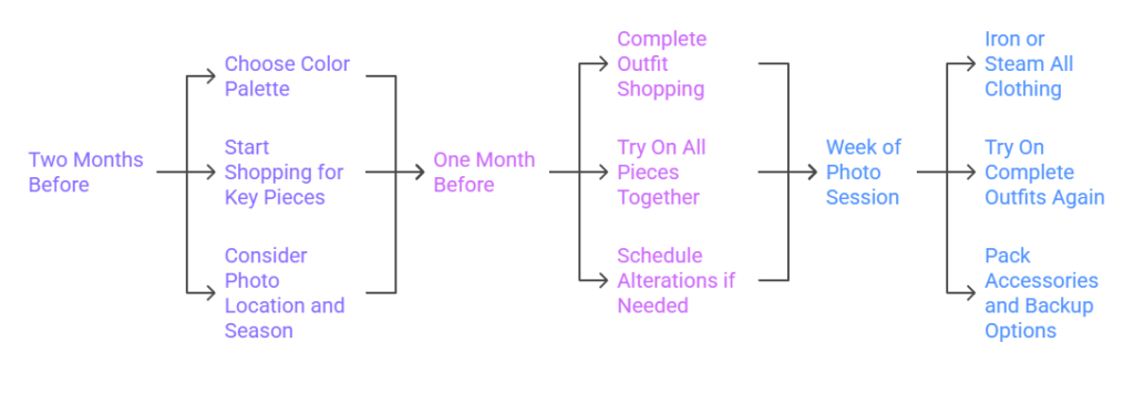 Planning Timeline for Family Photo Outfits