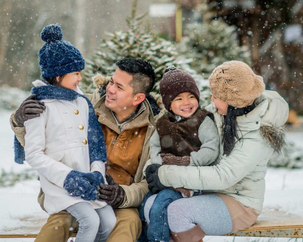 family photoshoot outfits for winter